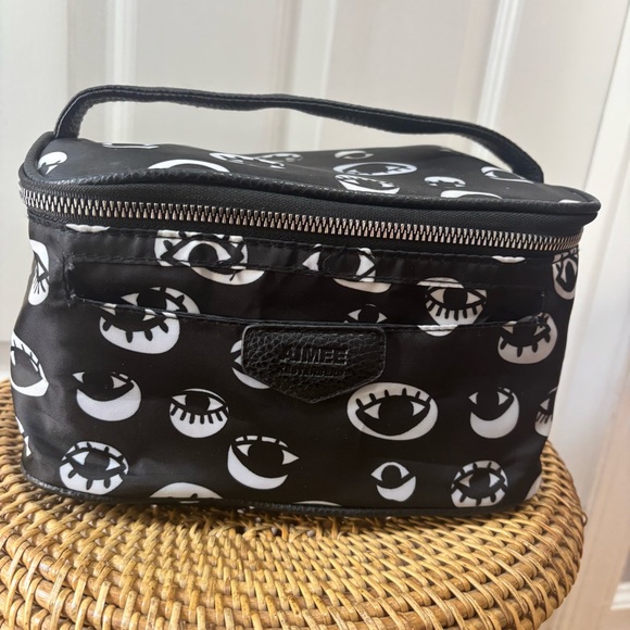 Aimee Kestenberg Eye Love Cosmetic/travel Bag with mini pouch. Black/white. VGC - Picture 13 of 16